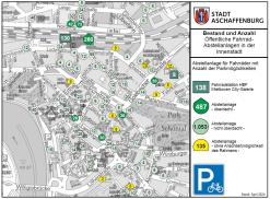 Übersicht Fahrradabstellplätze in der Innenstadt