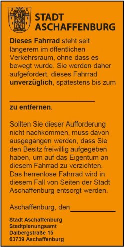 Bild des Schrottrad-Aufklebers