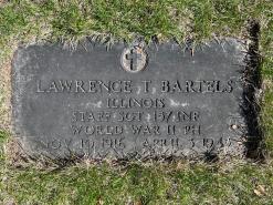  Das Grab von Lawrence Bartels auf dem Friedhof Illinois