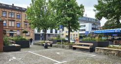 Neue Gestaltung Platz vor dem Alexandraparkhaus (Foto: A. Georg, Stadt Aschaffenburg)