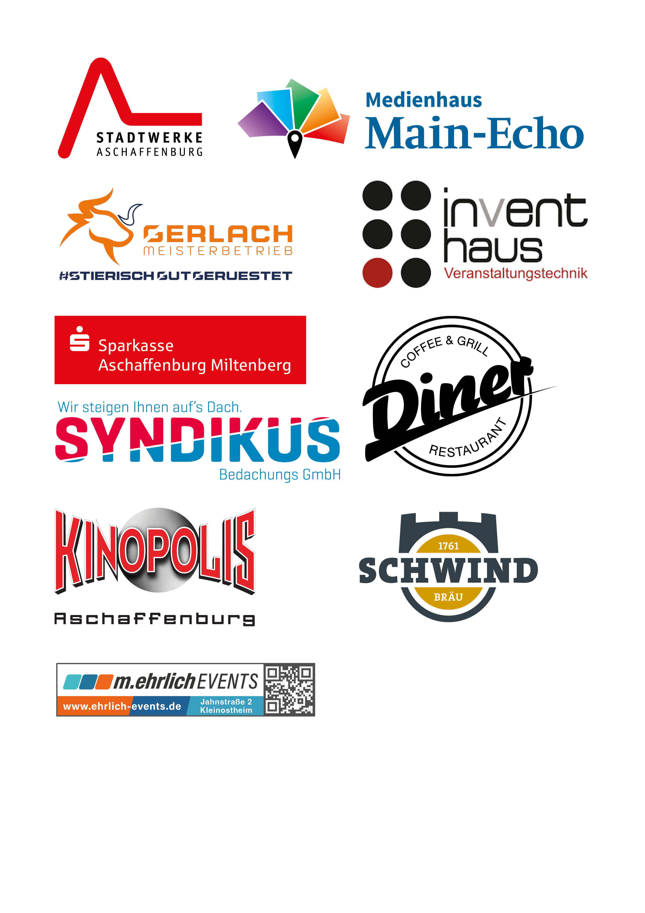 Logos von Sponsoren