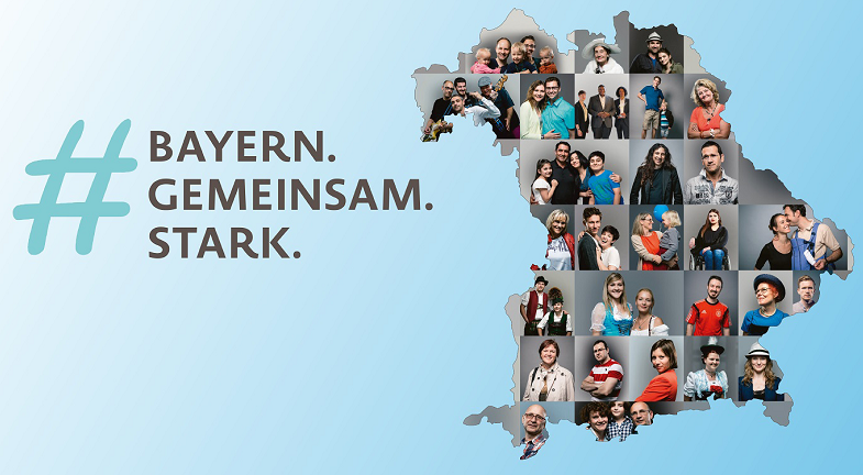 Collage Portraits in Bayernsilhouette