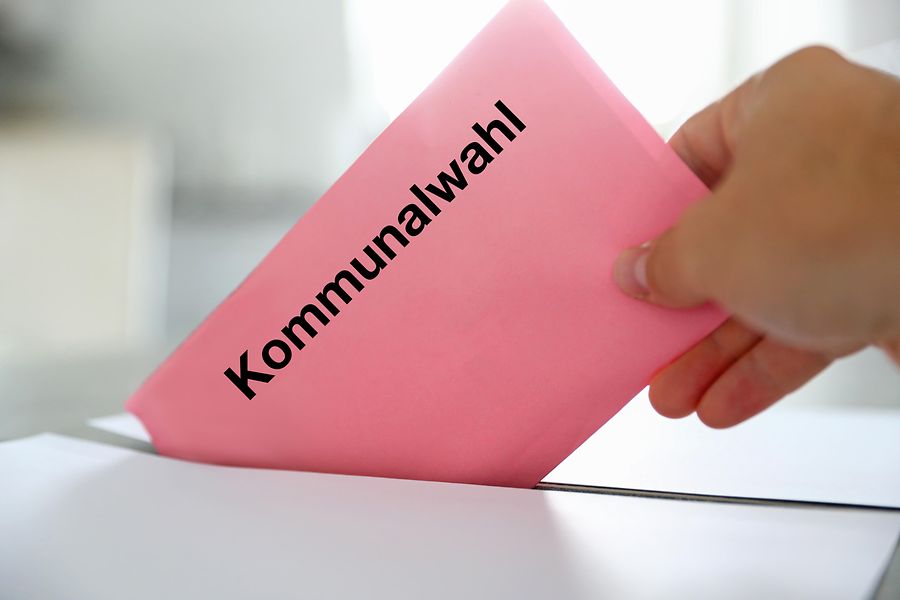 Briefumschlag mit Aufschrift 