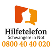 Logo Hilfetelefon Schwangere in Not 0800 4040020