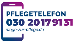 Logo Pflegetelefon 030 20179131 Schnelle Hilfe f&uuml;r Angeh&ouml;rige