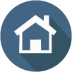 Symbol eines Hauses – Schaltfläche für Startseite