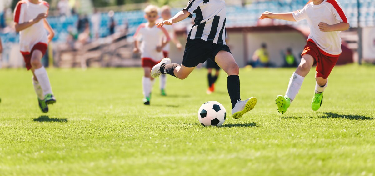 Kinder als Fußballspieler