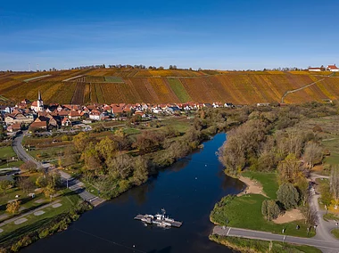 Mainfähre zwischen Nordheim a.Main und Escherndorf